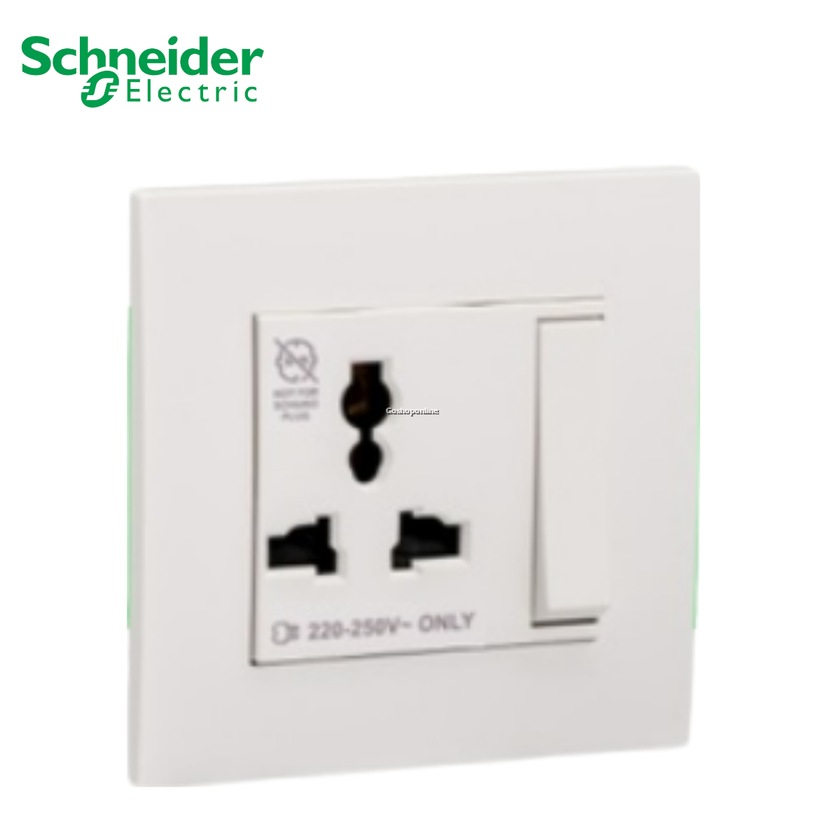 Schneider Vivace 13A 250V 1 Gang 3-Pin Large Dolly Switched Universal ...