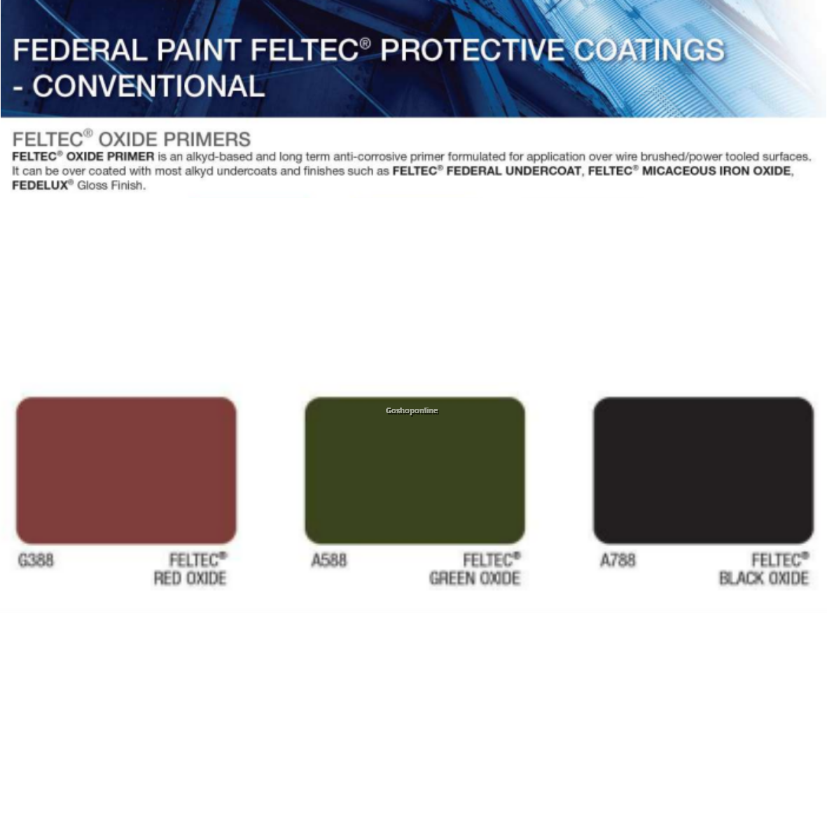 Federal Paint Feltec Oxide Primer Green A588 5L