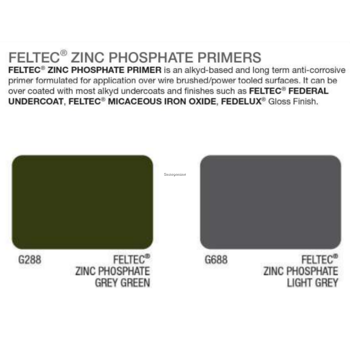 Federal Paint Feltec Zinc Phosphate Primer (Green/ Grey) 5L