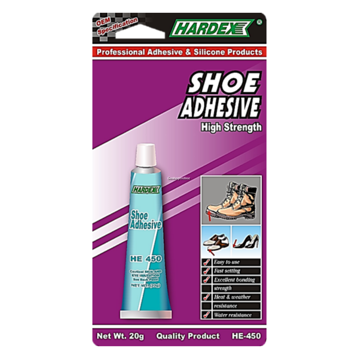Hardex Shoe Adhesive 20g HE450