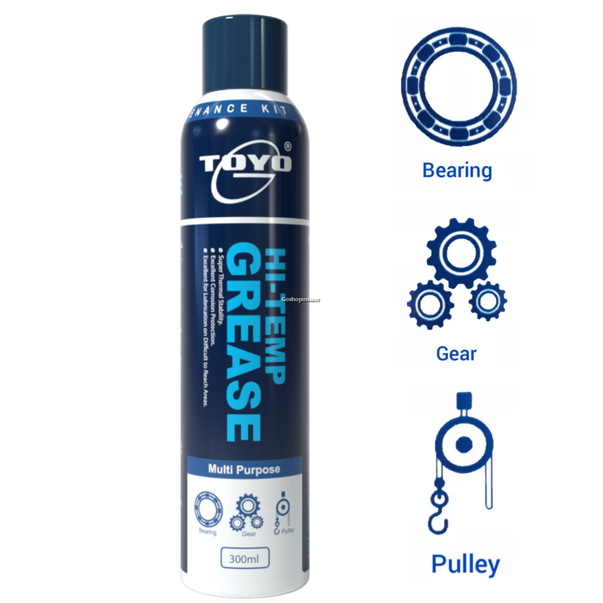 ToyoG HiTemp Grease Spray 300ml GTY1168