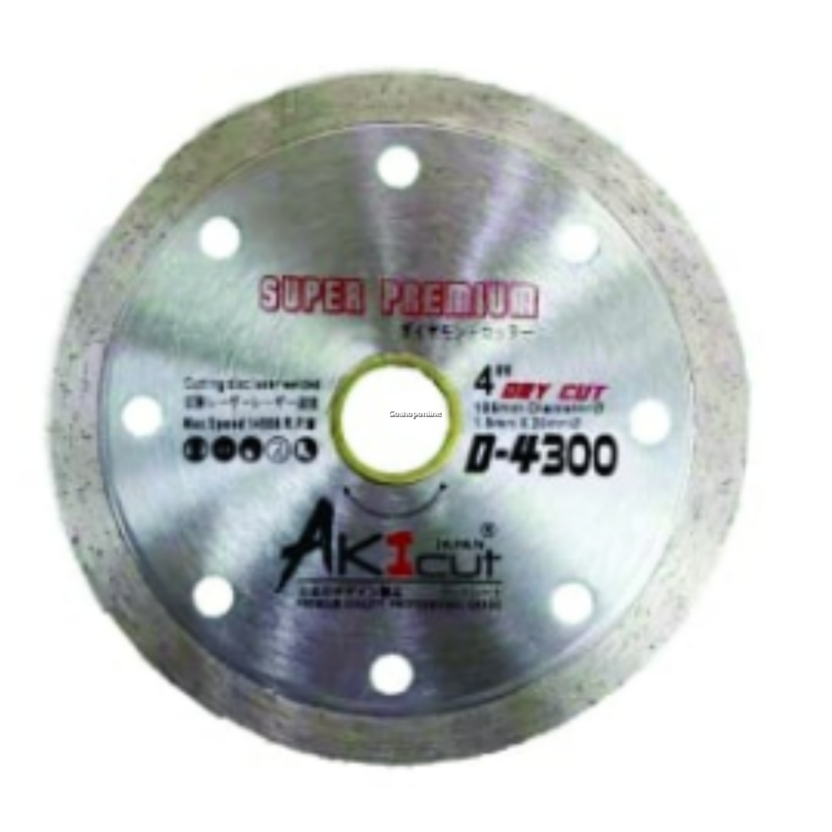 Akicut Wet Super Premium Diamond Cutting Disc 4" D4300