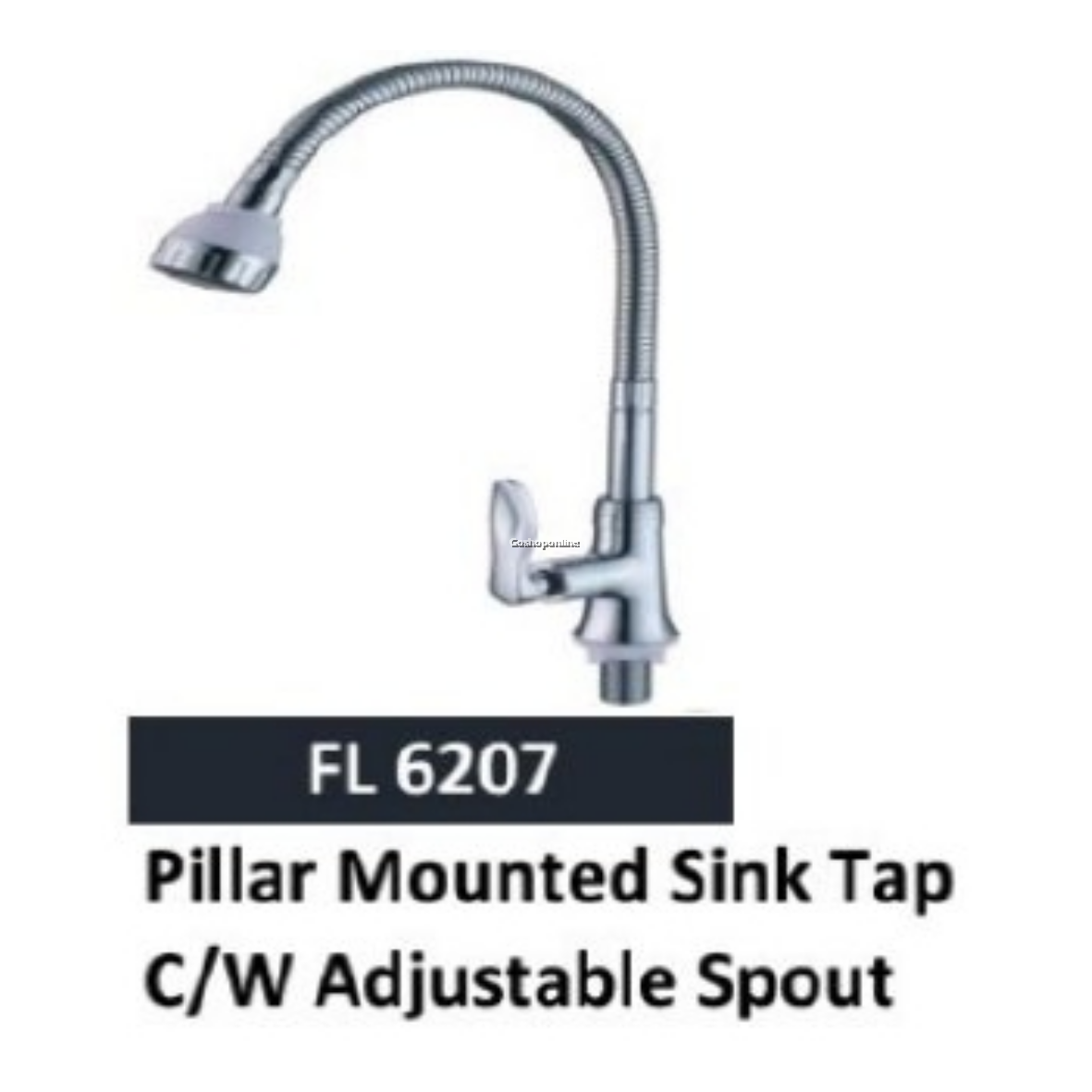 Falla K23 Series Pillar Mounted Sink Tap with Adjustable Spout FL 6207