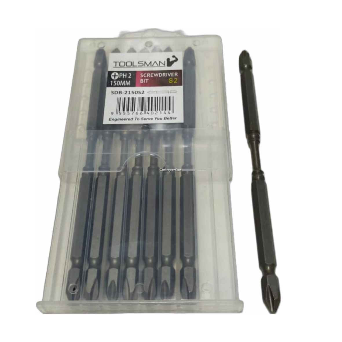 Mr Toolsman Screw Driver Bit 2 x 150mm S2 (+) 1pc