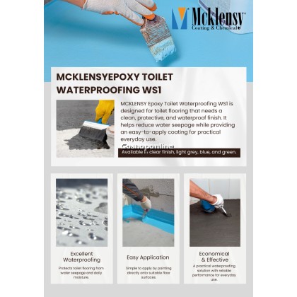 MCKLENSYEPOXY TOILET WATERPROOFING WS1
