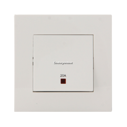 Schneider Vivace 20A 1 Gang Double Pole Switch with Neon KB31D