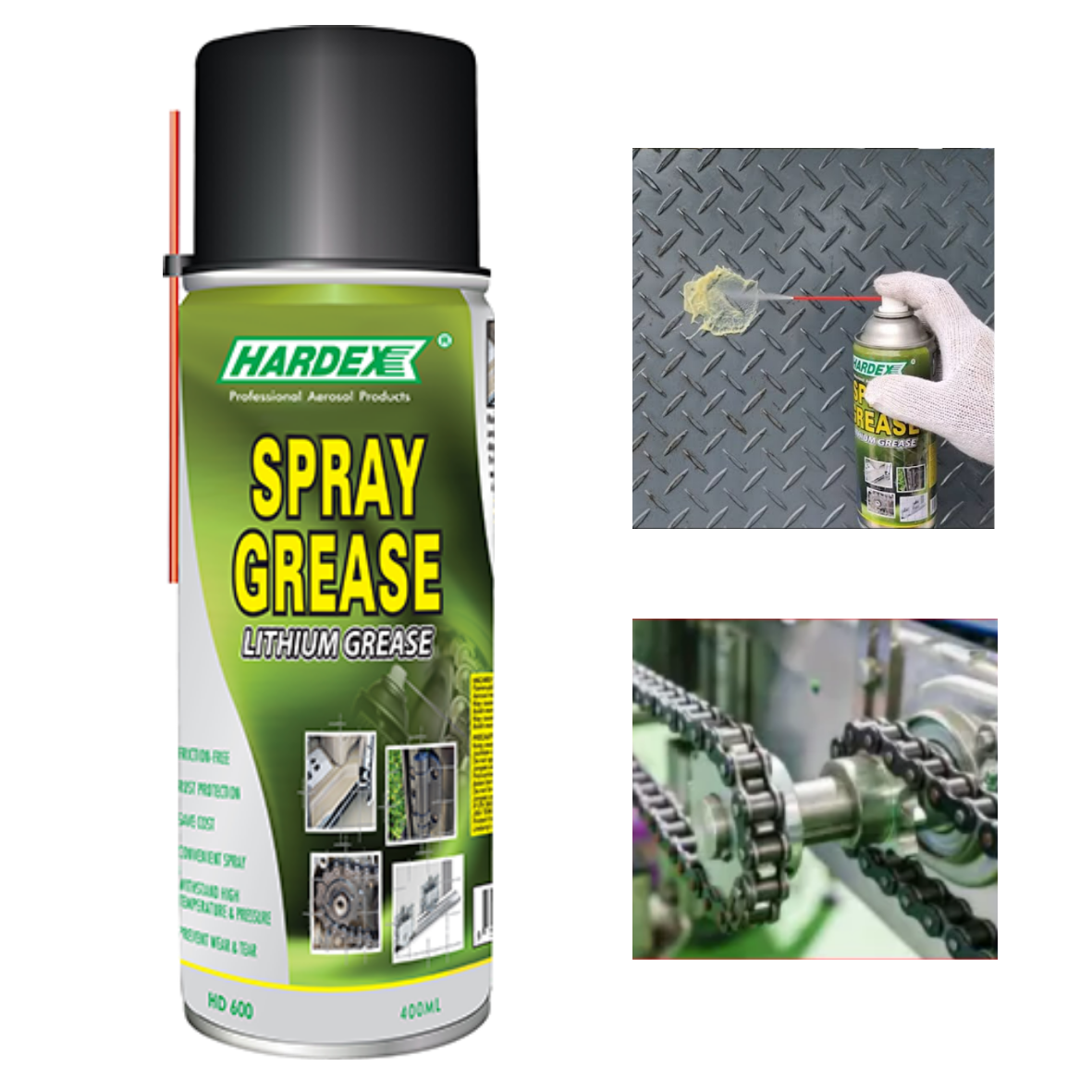 Hardex Spray Grease Lithium Grease 400ml HD600