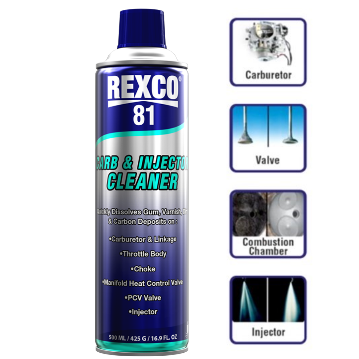 Rexco 81 Carb & Injector Cleaner 500ml